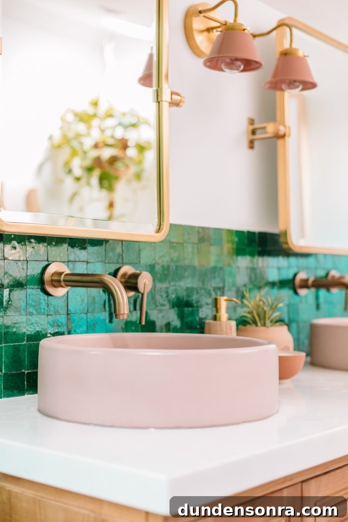 Pink Concrete Sinks