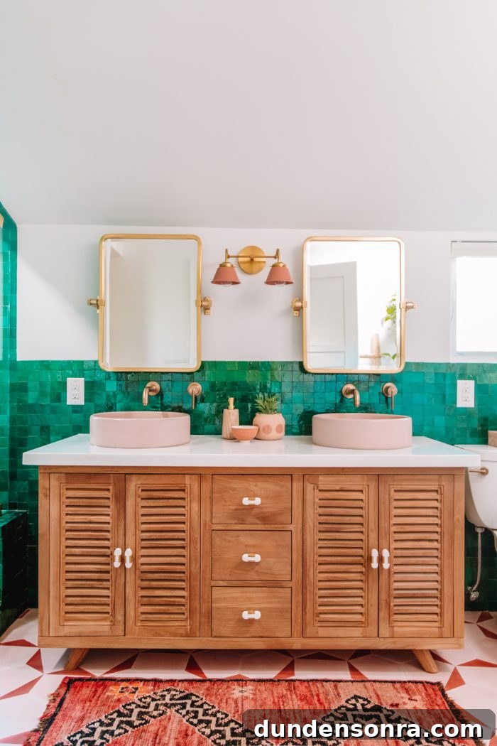 Bohemian Master Bathroom