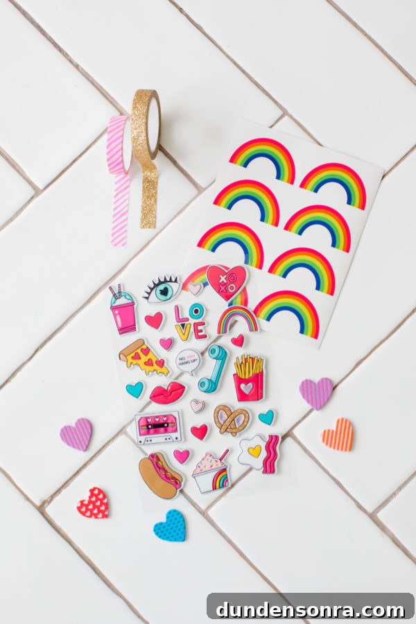 Colorful stickers