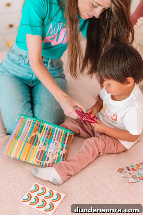 How To Keep A Toddler Busy - Busy Clutch