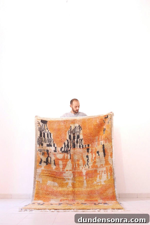 Golden Mustard Moroccan Rug