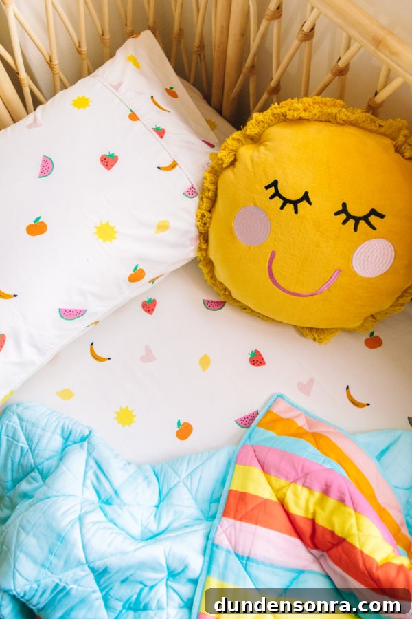 Studio DIY x Kip & Co: New Baby and Kids Bedding Collection 6 Sun Pillow - Studio DIY x Kip & Co
