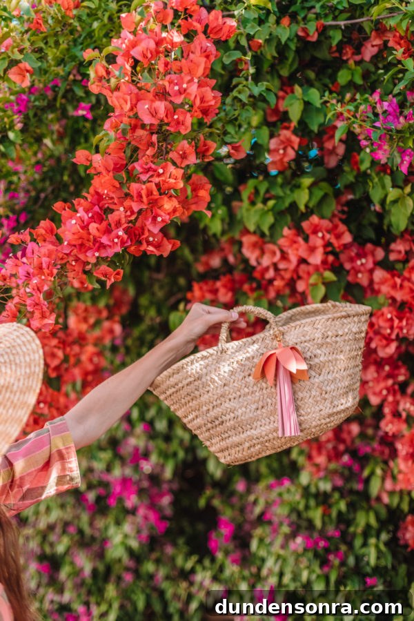 A woman holding a basket