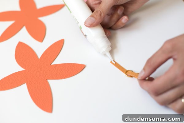 A piece of paper with glue