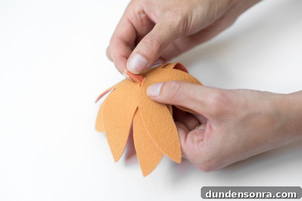 Felt flower