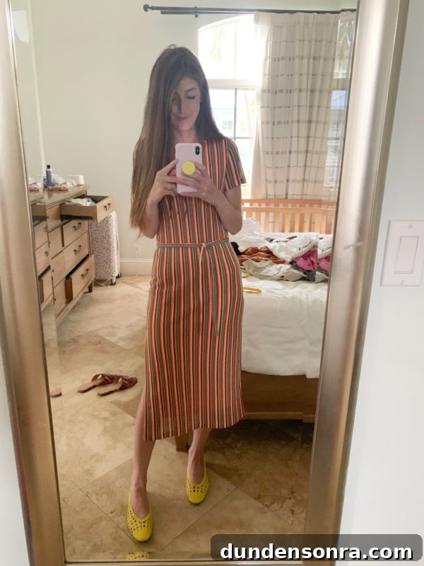 A person standing in a room
