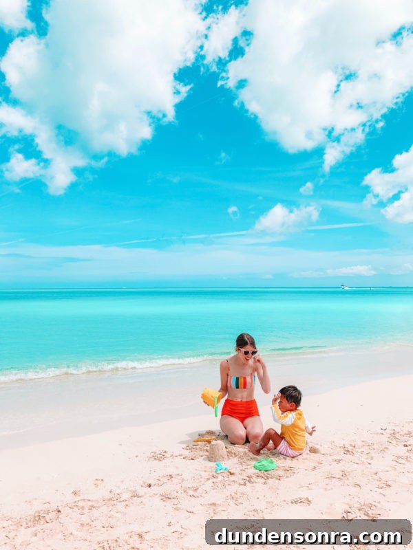 Beaches Turks and Caicos Review: Tips for Traveling with Toddlers 17 A person sitting at a beach