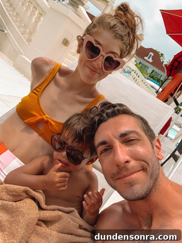 Beaches Turks and Caicos Review: Tips for Traveling with Toddlers 26 A man and a woman taking a selfie