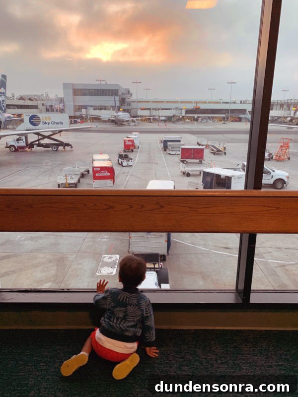 Flying With a Baby or Toddler: Tips, Gear & Plane Activities 10 An airport