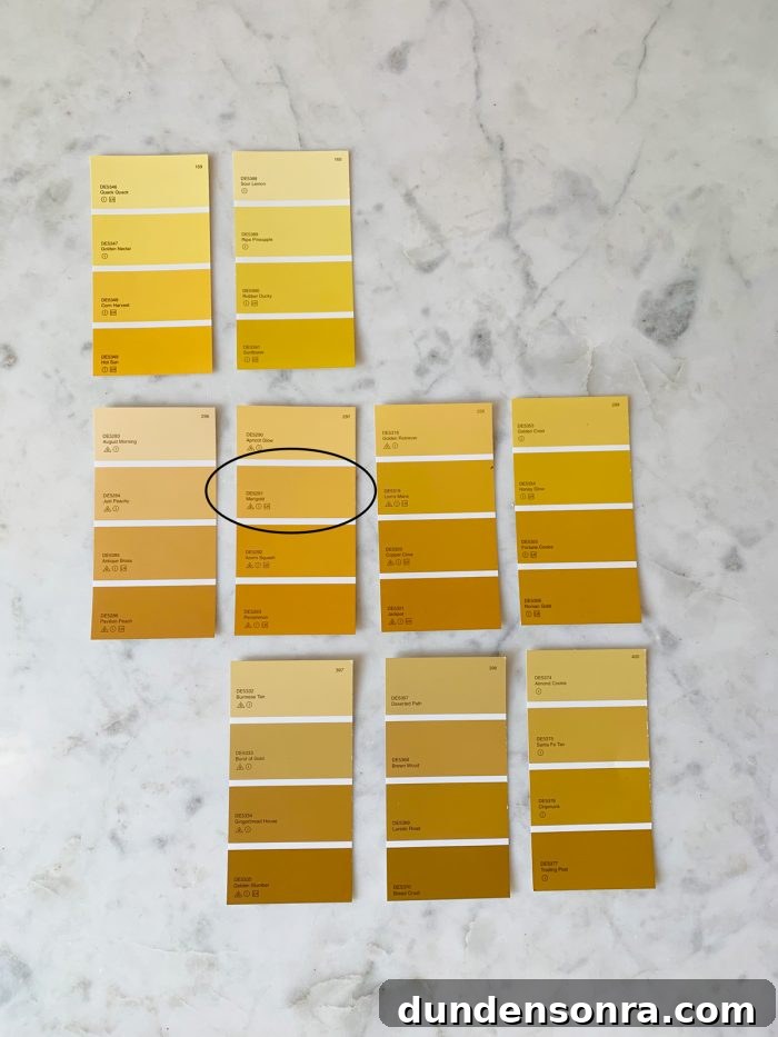 Choose Paint Colors That Transform Your Space: A Practical Guide 7 Yellow paint samples