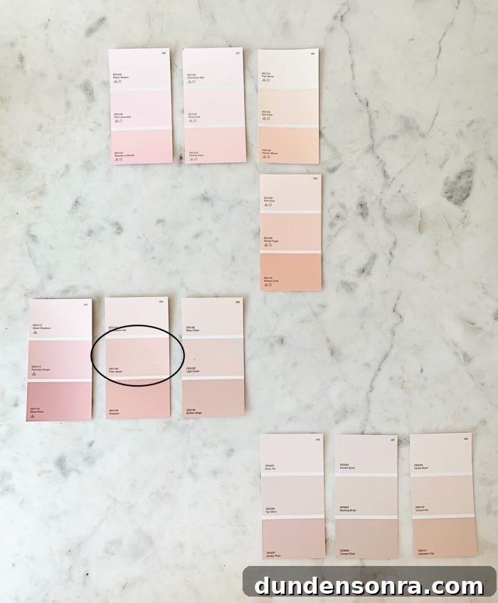 Choose Paint Colors That Transform Your Space: A Practical Guide 8 Pink paint samples