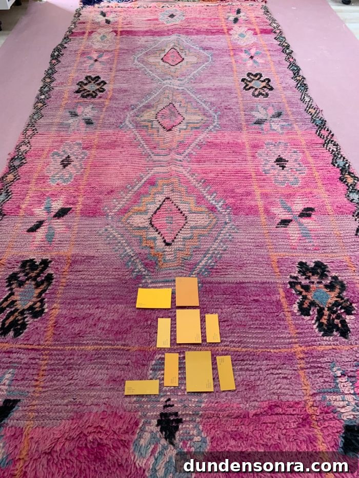 Choose Paint Colors That Transform Your Space: A Practical Guide 9 Pink rug