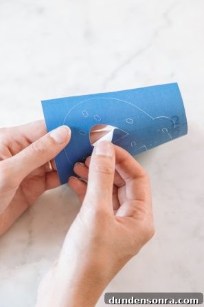 A blue paper