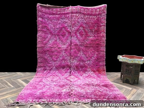 fucshia moroccan rug