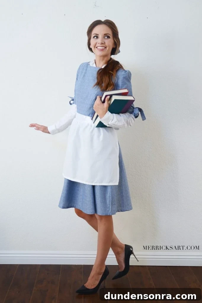 30+ Creative Halloween Costume Ideas for Teachers 18 Belle Disney Costume for Teachers