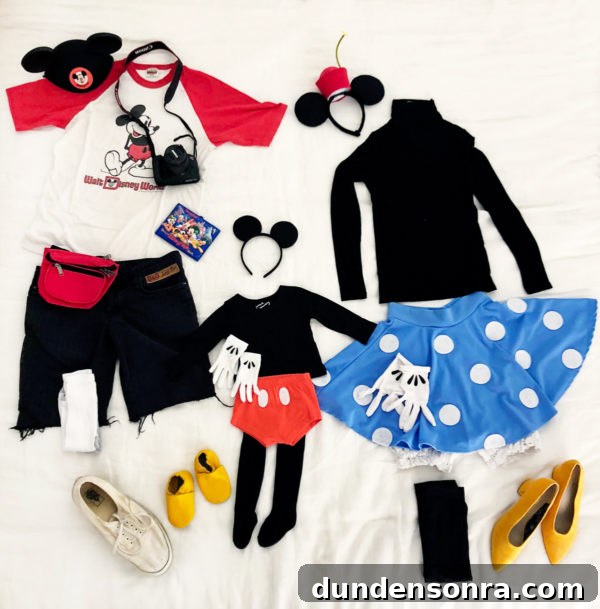 Family Mickey and Minnie Mouse Costume Ideas