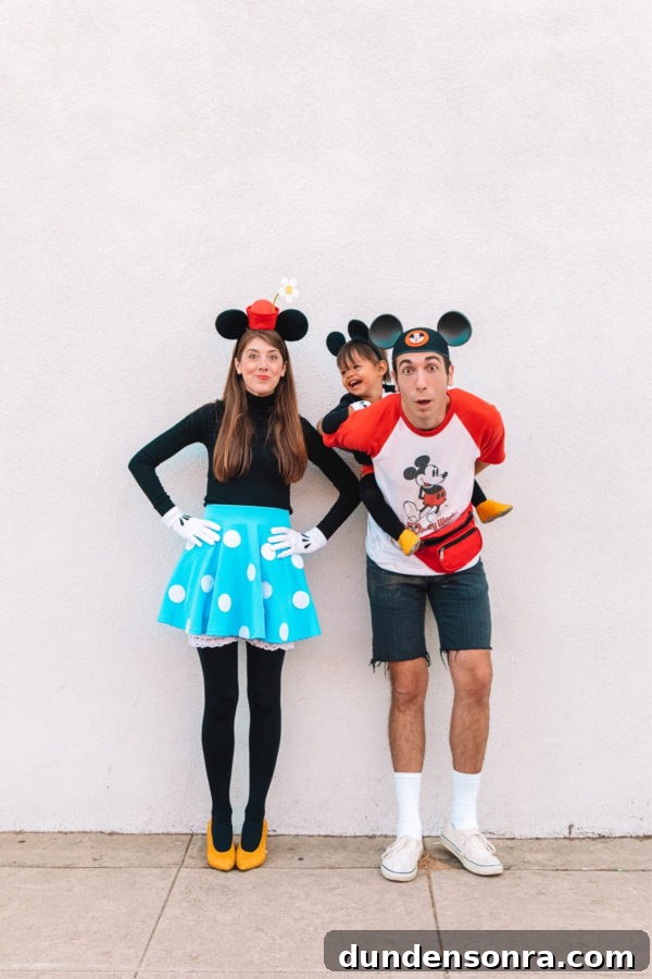 DIY Disney Family Costume Ideas - Mickey and Minnie Mouse