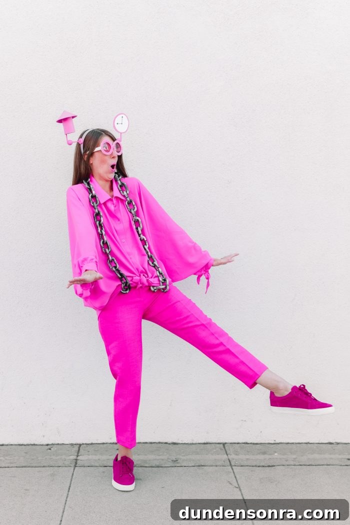 A girl dressed in pink