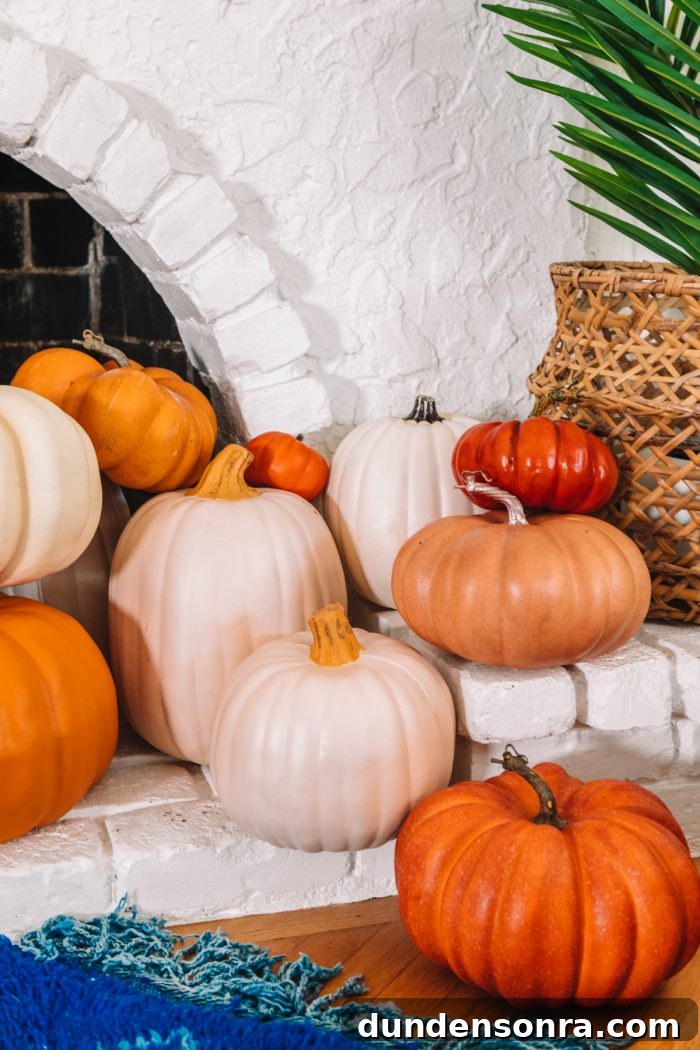 Pumpkin Fireplace for Halloween
