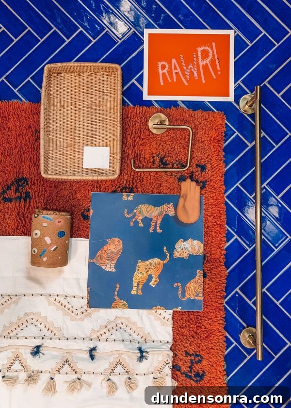 Blue and Terracotta Bathroom Renovation