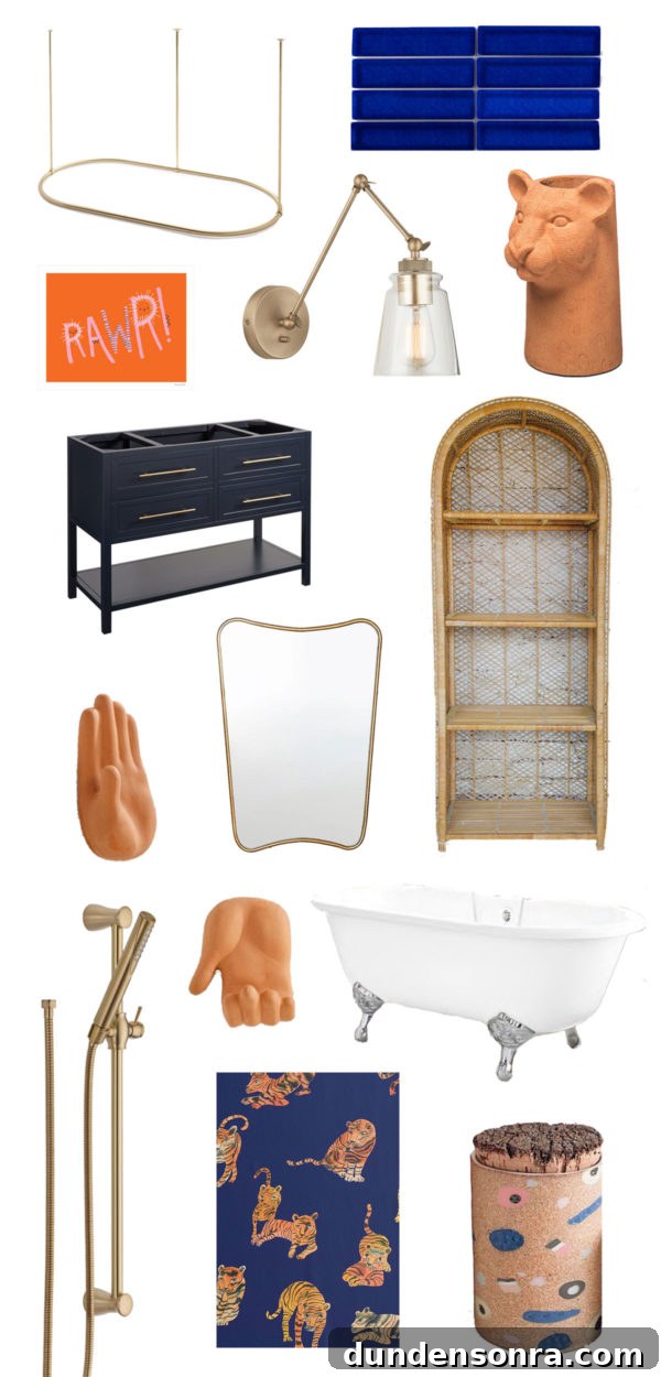 Blue and Terracotta Bathroom Renovation