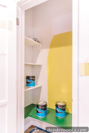 A yellow wall