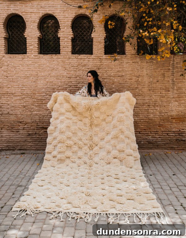 Cream Moroccan Rug