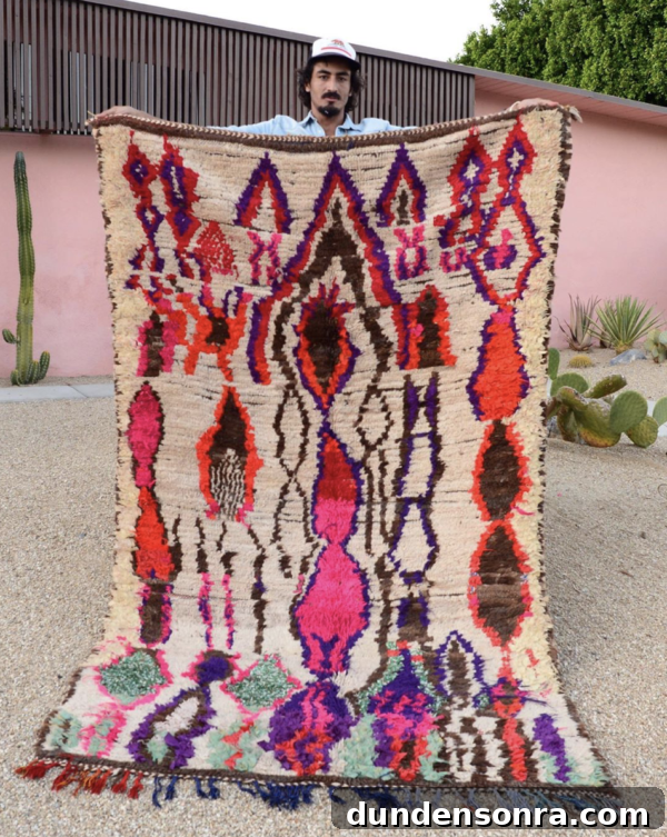 Colorful Ourika Moroccan Rug