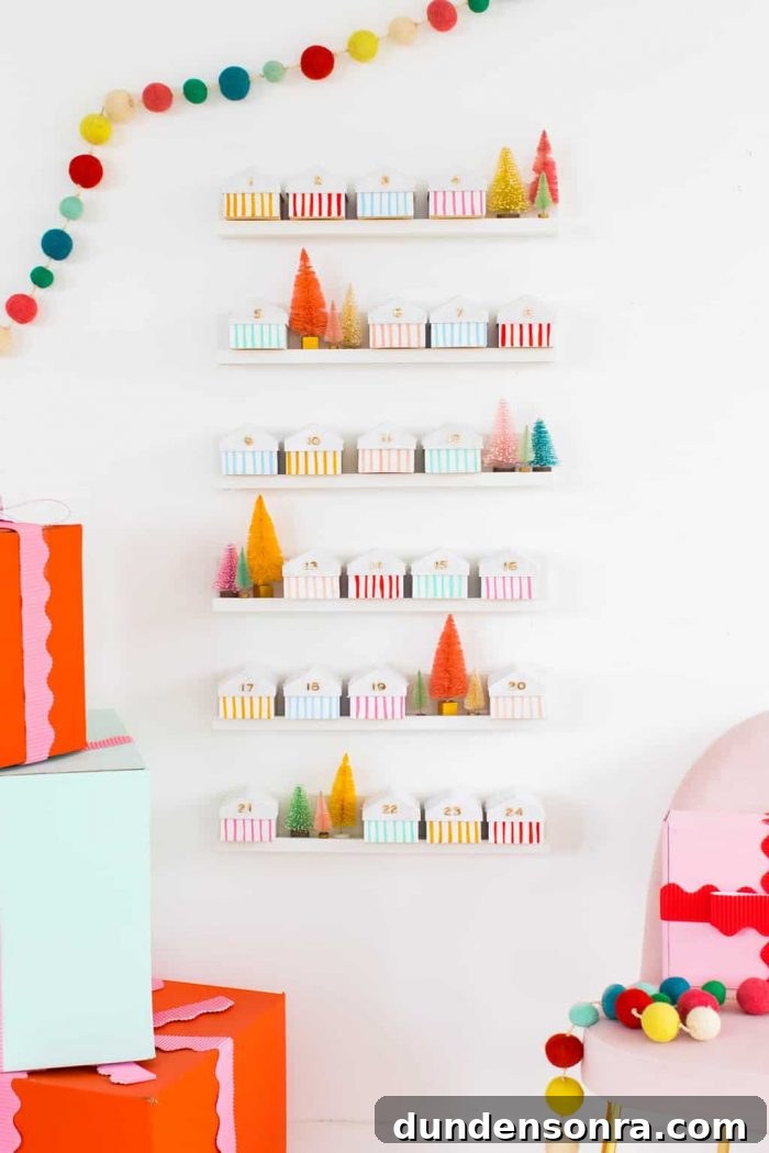 DIY Mini House Advent Calendar