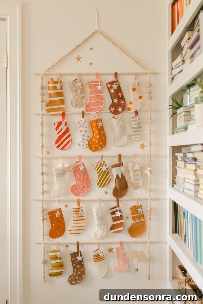 Reusable Stocking Advent Calendar
