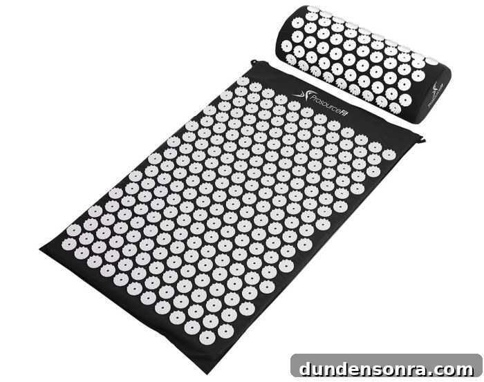 Black Acupressure Mat