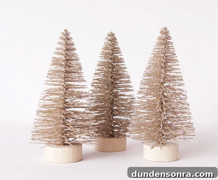 Where to Buy Bottle Brush and Decorative Christmas Trees Near You 9 Metallic Bottle Brush Trees