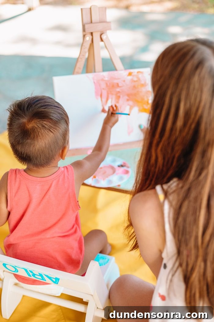 Painting with a Toddler