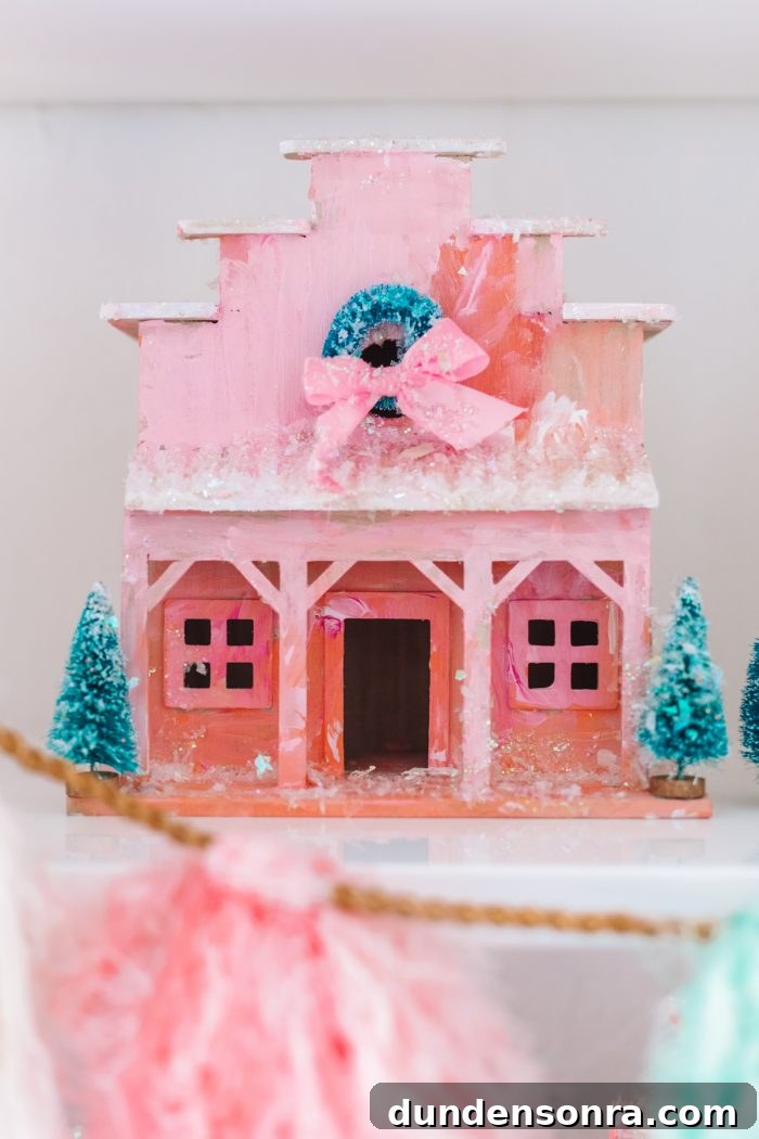 Step Inside Our Festive Holiday Home Tour 13 Pastel DIY Christmas Village