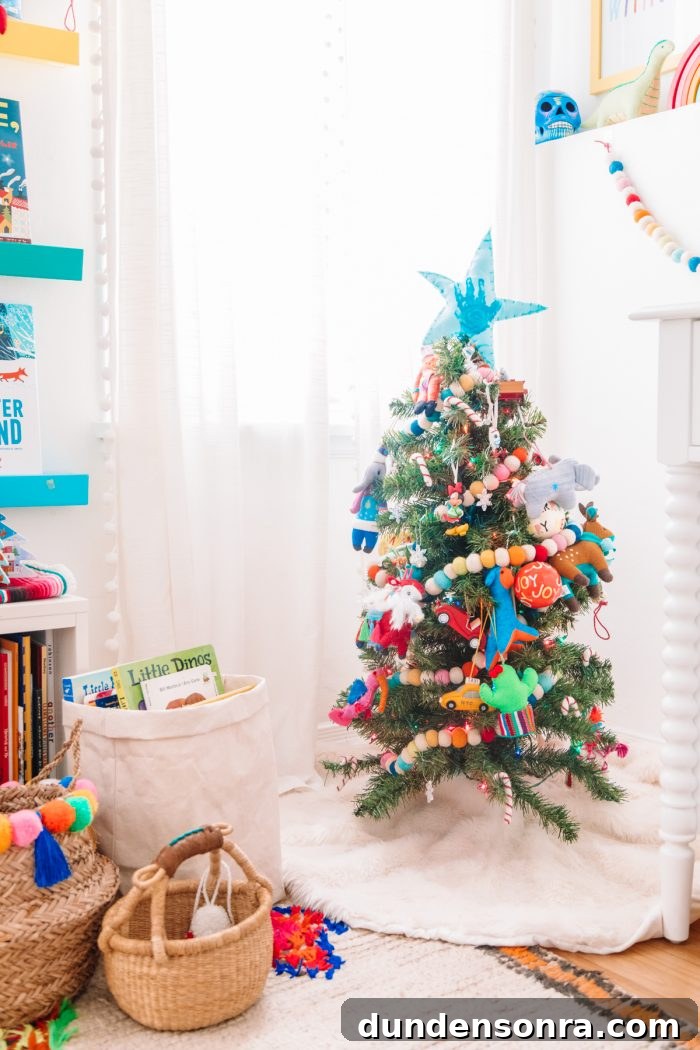 Step Inside Our Festive Holiday Home Tour 20 A christmas tree in a room