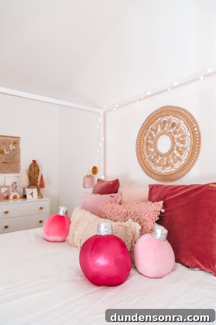 Step Inside Our Festive Holiday Home Tour 31 Pink and Neutral Christmas Decor