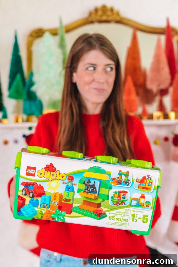 DIY LEGO Christmas Gift Ideas: Creative Presents to Build and Give 8 A woman holding legos