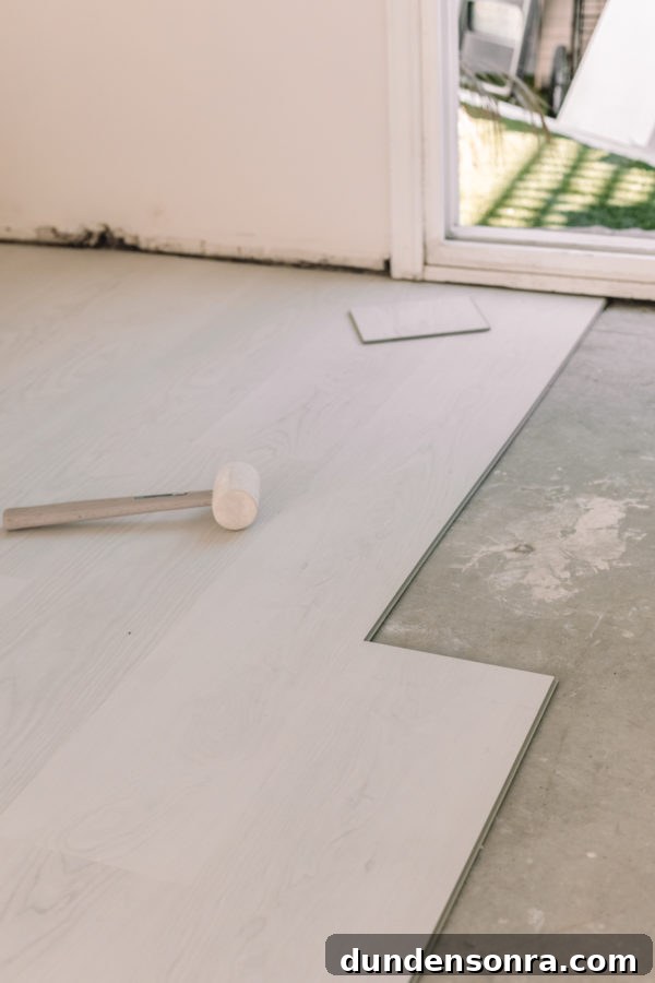 Click-Lock Vinyl Floors in Playroom