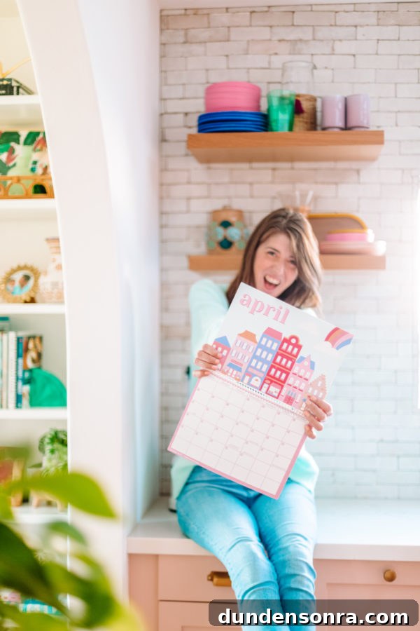 Someone holding a calendar 