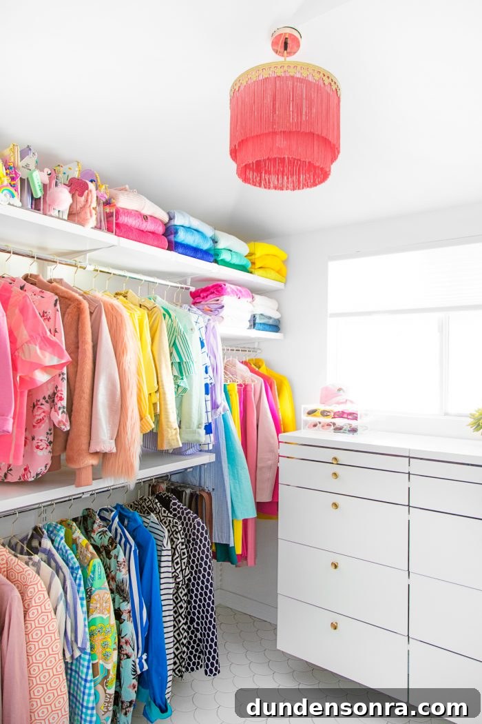 Home Renovation Progress: Completed Work and Remaining Tasks 5 Colorful Master Closet Reveal