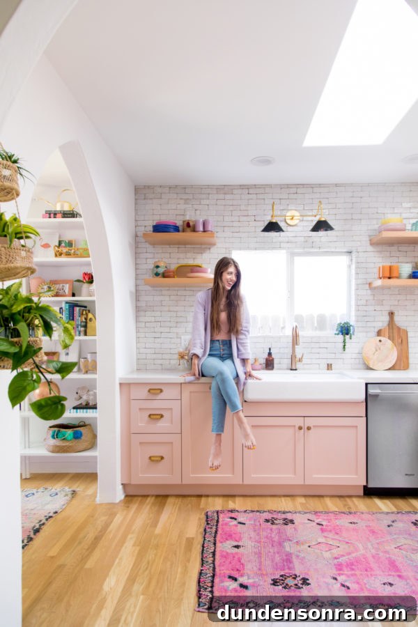 Pink California Kitchen Renovation