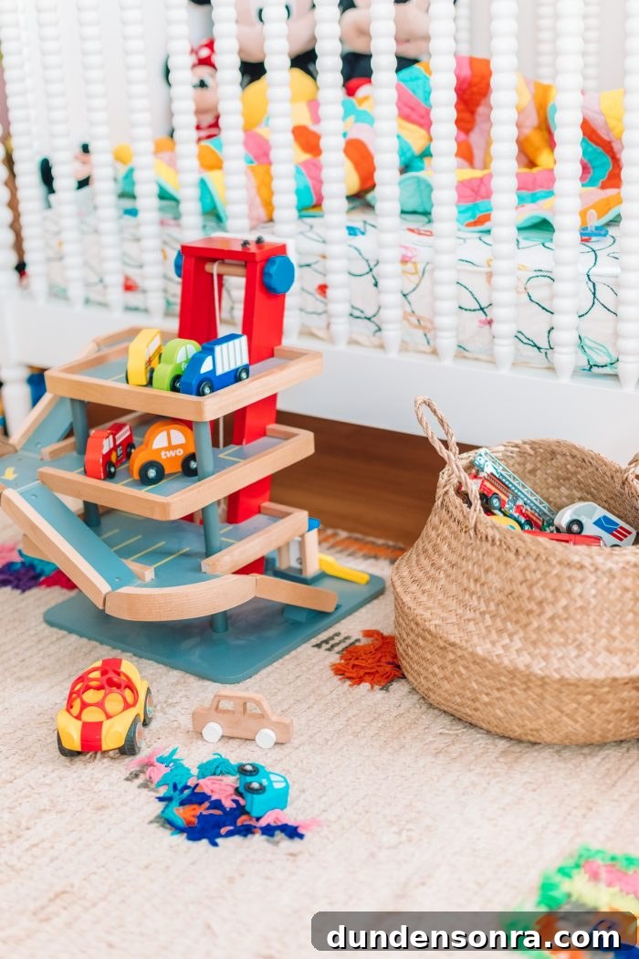 How We Choose Kids' Toys and Get the Whole Family on Board 6 Toys and a basket on a rug
