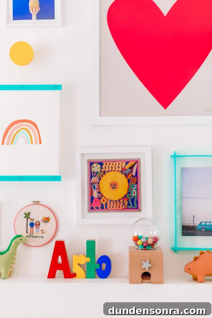 How We Choose Kids' Toys and Get the Whole Family on Board 8 A room with art on the wall