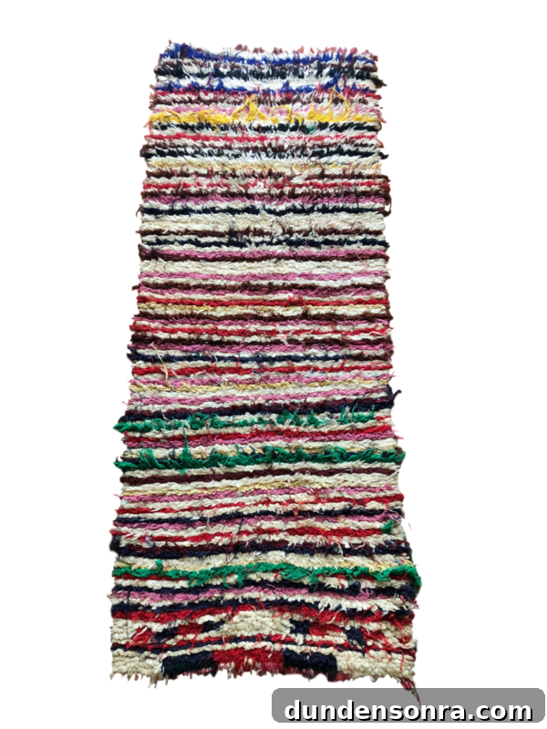 striped vintage moroccan rug
