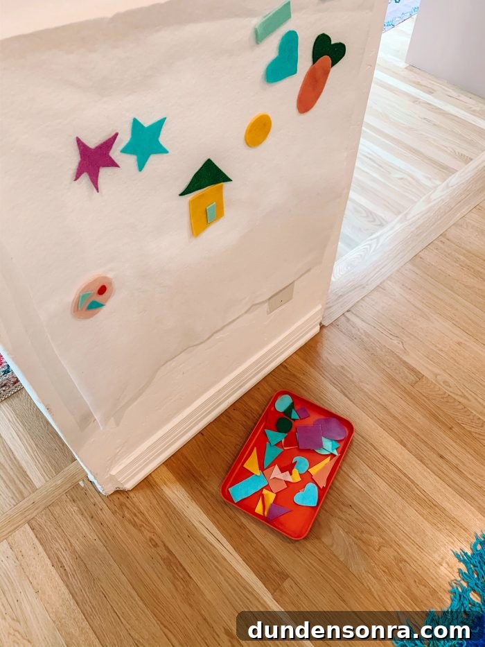 how to make a shape felt board for toddlers