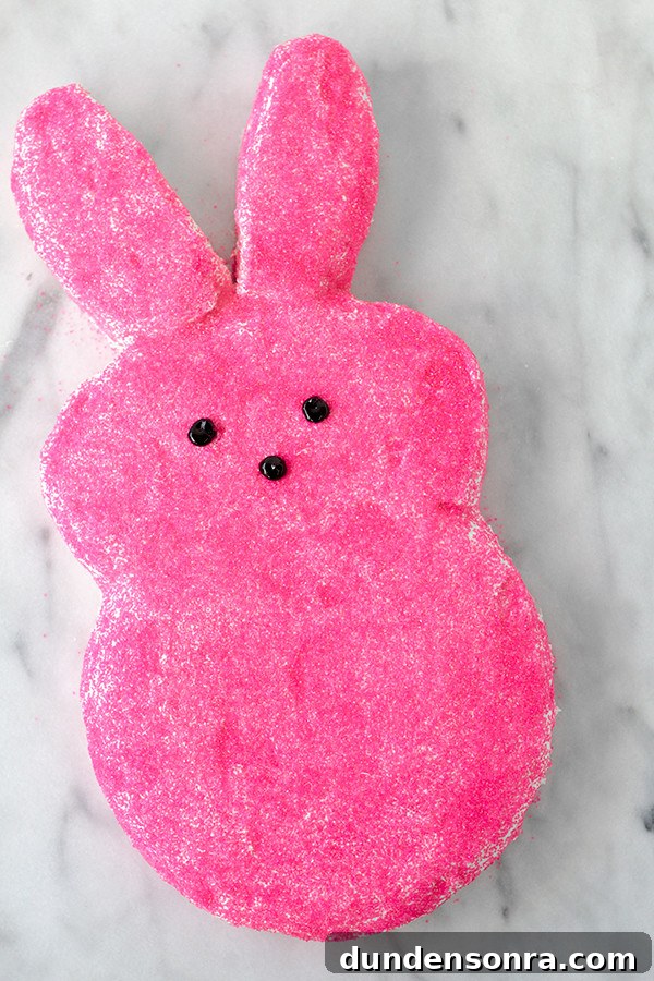 DIY Giant Easter Peep Cake