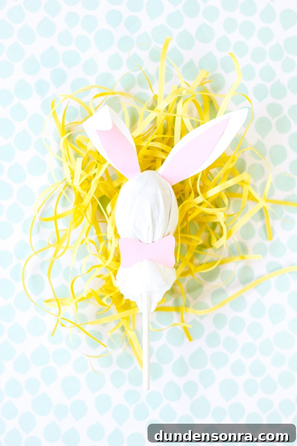 DIY Easter Bunny Lollipops