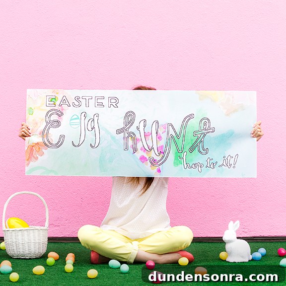 Egg Hunt Banner Printable