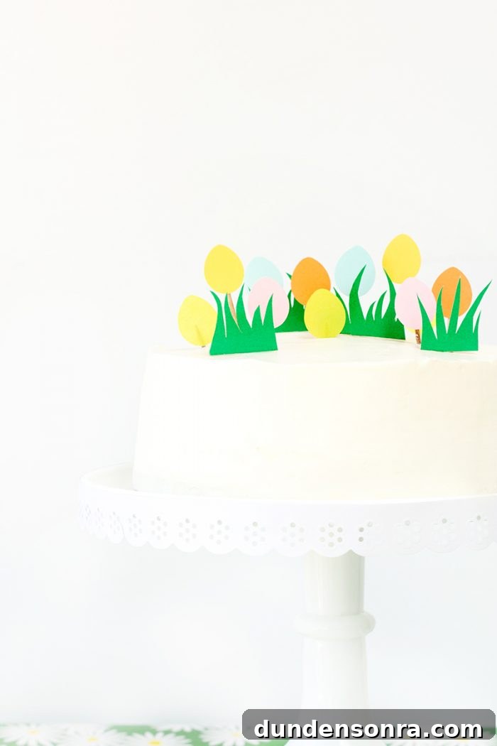 DIY Easter Egg Hunt Cake