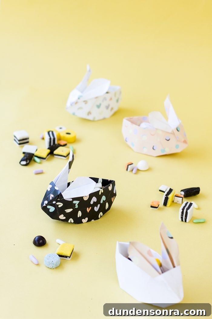 DIY Origami Easter Bunnies (Free Printable!)